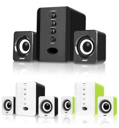 3 Pieces Combination Speakers USB Wired Computer Speakers Bass Stereo Music Player Subwoofer Sound Box for PC Smart Phones D200T1780599