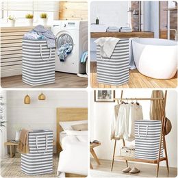 Laundry Bags 2 Pcs Baskets Freestanding Hamper Large Collapsible Lightweight Hampers For Clothes Toys