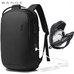 Backpack BANGE Multifunction Men 15.6 Inch Laptop Backpacks Fashion Waterproof Travel Anti-thief Male Mochila School Bags