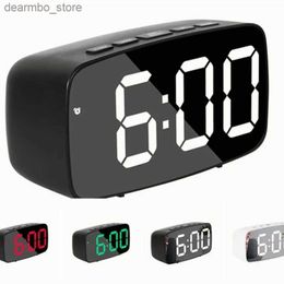 Desk Table Clocks Desktop LED decoration electronic digital curve nap mirror alarm home desktop screen large clock24327