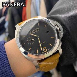 Panerrais Mechanical Watches Men Automatic Leather Starp Pawnable Original 300m Waterproof Oem Cod