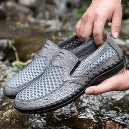 Casual Shoes Summer Mesh Fabric Large Cross Border Men's Lightweight Outdoor Tracing Shoes-3399