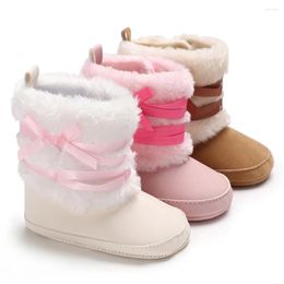 Boots Winter Baby Snow Boys Girls Soft Bottom Shoes Infants Warm Faux Fur Booties Boy Boot D40