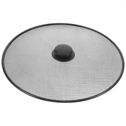 Dinnerware Sets Explosion Proof Pot Lid Oil Splash Guard Grease Screen Splatter Frying Pan Dessert Plastic For Cooking Griddle