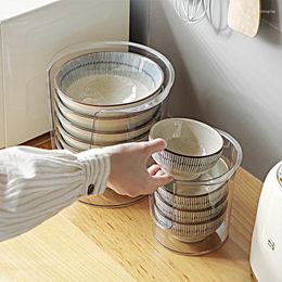 Kitchen Storage Dishes Rack Plate Bowl And Chopsticks Box Tableware In The Cabinet