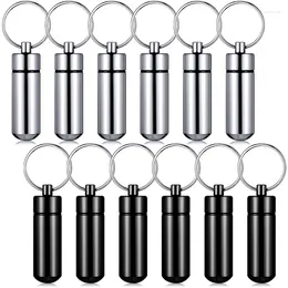 Keychains 12Pcs Box Keychain Waterproof Single Organizer For Outdoor Travel Camping