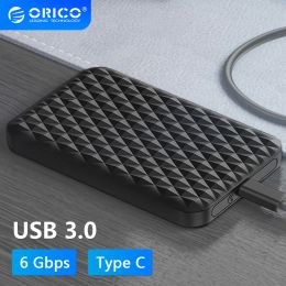 Enclosure ORICO 2.5" Inch SATA 3.0 SSD External Case HDD Drive Enclosure USB Type C Storage Box House Pack Hard Disc Cover For PC Laptop