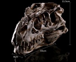 Tyrannosaurus dinosaur resin skull model teaching specimen art resin animal skeleton halloween birthday gift party home decor art 3288996