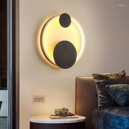 Wall Lamp Nordic Modern Minimalist Bedroom Bedside Living Room TV Background Sconce Creative LED Light Staircase