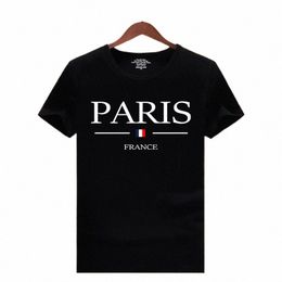 2023 Marke Neue Männer Sommer Paris Briefe Drucken Y2k T-shirt Männlich Kurzarm Luxus Tees Kleidung Lose Reine Cott Weiche tops t9fp #