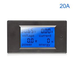 Jars Digital Power Energy Metre DC Voltmeter Ammeter Wattmeter Khw Power Monitor With Shunt Voltage Current Tester Battery Tester