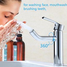 Bathroom Sink Faucets Bath Faucet Cold And Water Basin Rinser Sprayer Gargle Brushing 360 Rotating Single Handle One Hole