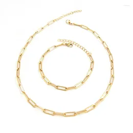Choker Women Thin Necklace 4mm Flat Wire Stainless Steel Long O Chain Gold Color Collares De Moda Boho Collier Gift