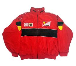 F1 team jacket racing jersey null men039s cycling pure cotton autumn and winter full embroidery nul l uniforms8081947