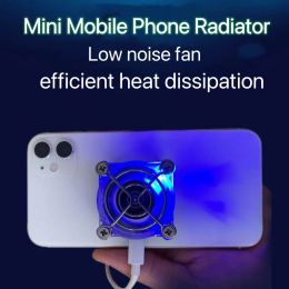 Coolers New Mini Semiconductor Mobile Phone Cooler Fan AirCooled Cooler Game USB Powered Radiator Heat Sink for IPhone/Samsung/Xiaomi