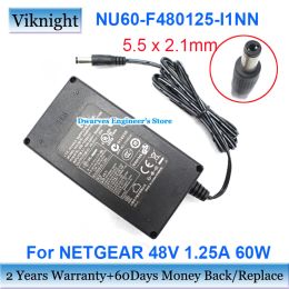 Adapter Genuine NU60F480125I1NN AC Adapter Laptop Charger 48.0V 1.25A 60W For Netgear 3321029001 Power Supply 5.5x2.1mm