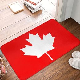 Carpets MAPLE-LEAF CANADA Flag Doormat Rug Carpet Mat Footpad Bath Non-slip Entrance Kitchen Bedroom Absorbent Dust Removal Cartoon
