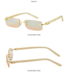 Ienbel Large square Make Designer glasses Women Random Buffalo horns Glass Vintage Sunglasses Men8523215