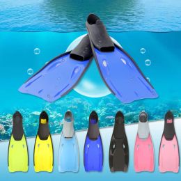 1 pair Youth Swimming Training Fins Adult Soft And Comfortable Diving Long Fins Outdoor Snorkeling Equipment Lightweight Swimming Shoes