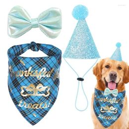 Dog Apparel Birthday Bandana Hats Bow Tie Decoration Party Favours Clothing Dogs Costumes For Weddings Parties Or