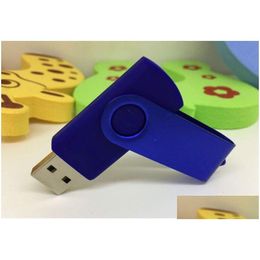 Other Drives Storages Promotion Pendrive 64Gb 128Gb 256Gb For Usb Flash Drive Gift Good U Disc Rotational Style Memory Stick With F Dr Otkl8
