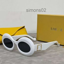 Designer Lowee Loweve Sunglasses Cycle Luxury Fashion Sports Polarise Sunglass Mens Womans Baseball Driving Beach Travel Festival White Round Sun Glasses