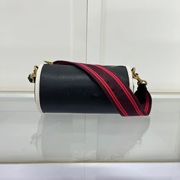 Luxus-Federhalter-Tasche für Damen, einfarbig, mit Buchstaben-Logo, Kieselmuster, echtes Leder, Designer-Zylindertaschen, modische, hochwertige Schulter-Crossbody-Taschen