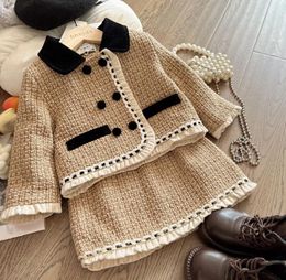 Clothing Sets Girls Autumn Winter Thicken Warm Kids Baby Girl Princess Clothes Suit 2pcs Children Outfits 2-8yrs