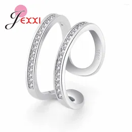 Cluster Rings Fashion Promise Simple Design Adjustable Open Index Finger Ring Jewellery For Ladies Attending Cocktail Party Dress Charm