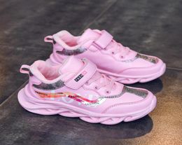 Girls Shoes 2020 Winter Style with Fleece Girls Sneakers Warm Girls CottonPadded Shoes KoreanStyle Baby Winter Shoes4699909