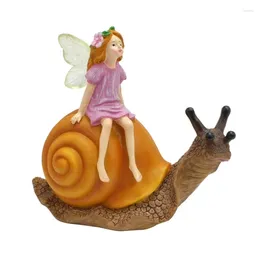 Garden Decorations Fairy Snails Statues Home Decors Sculpture Art