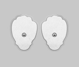 400pcs fabric Hand palm Shape Replacement Massage Therapy electrode Pads Electro Pad for Tens Electrode Estim TENS Units Monopol6154449
