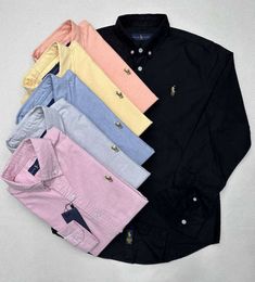 Fashion S Polo Mens 2024S Casual Long Sleeve Spring And Autumn Business Cotton Oxford Non Iron Slim Paul Formal Shirt High leeve pring lim hirt6758