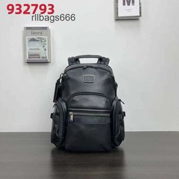 TUUMIS Business TUUMII Bag Leather Mens Designer 2024 Backpack Computer High Quality Men Bags Travel Commuter Back Mens Pack Alpha 932793d PRA508G MT9P