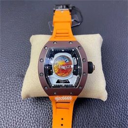 RichasMiers Watch Ys Top Clone Factory Watch Carbon Fibre Automatic Watch RM52-05 comes with sapphire natural strapIMJY