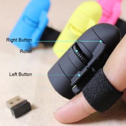 Mice Wireless Mouse 2.4G USB Ring Creative Finger Lazy Mouse Remote Controller Computer Tablet Mini Bluetooth for Office PC TV Box