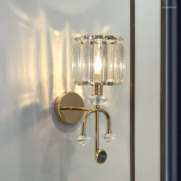 Wall Lamp Luxury Led Crystal For Living Room Bedside Bedroom Creative Modern Home Decorative Sconce Indoor Lighting