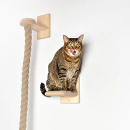 Scratchers Cat Scratching Climbing Post Cat Wall Furniture Steps Pet Furniture Kitten Wall Shelf For Resting Exercising Home Decoration