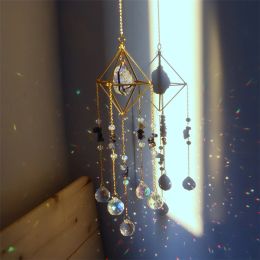 Suncatchers Sun Catchers Crystal Pendant Light Catcher Rainbow Chaser Hanging Wind Chimes Pendant Home Garden Room Decoration Gifts