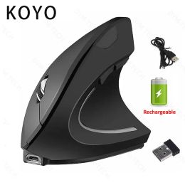 Mice 2.4G Mouse Computer PC Laptop Desktop USB Mice Vertical Ergonomic Gaming Mouse Wireless Rechargeable Gamer Mause Kit Optical