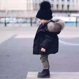 Down Coat Winter Parkas Kids Jackets For Girls Boys Warm Thick Velvet Children's Baby Outerwear Infant Overcoat Outwear Clothes