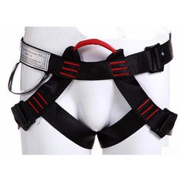 Outdoor Climbing Harness Protect Waist Safety Harness National Standard Half Body Safety Belt for Downhill Mountaineering 240326