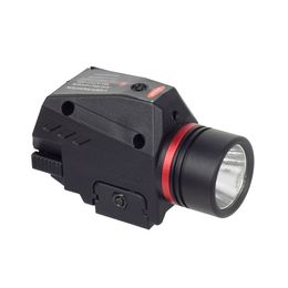 150 lumens lower hanging flashlight red laser flashlight 20mm lower hanging laser flashlight cross-border