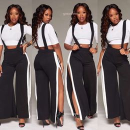 Club Sexy Night Tracksuit Short Crop Top With High Waist Spilt Pants Pc Set Casual Women Wear For Summer