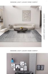 Carpets A667 Imitation Cashmere Carpet Living Room Light Luxury Coffee Table High-end Sofa Bedroom Floor Mat