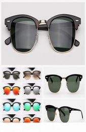 Mens Designer Sunglasses Woman Brand Sunglasses Fashion Sun Glasses Half Frame Tortoise Green Glass Lenses Des lunettes De Soleil3215860