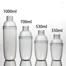 Bar Products Cocktail Shaker-Anti-leakage Transparent PC Resin Milk Tea Drink Shaker Tool