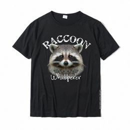 racco Whisperer Shirt Cute Racco Lg Sleeve T-Shirt Fitted Unique Top T-Shirts Cott Tops Shirt For Men Normal W0lF#