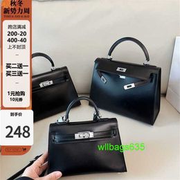 Ky Tote Bags Trusted Luxury Leather Handbag Leather Versatile Box Cow Leather Second Generation Bag Female 2024 New High Grade Hand Bill of Lad have logo HBHU