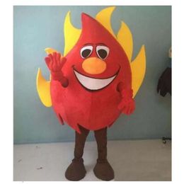 Mascot Costumes Halloween Christmas Red Big Fire Mascotte Cartoon Plush Fancy Dress Mascot Costume